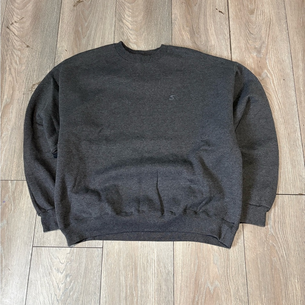 Vintage Men’s Starter Gray Y2K Crewneck Size Large Pullover Heavyweight